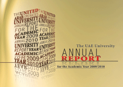 التقرير السنوي للجامعة للعام الجامعي 2009/2010