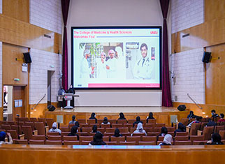 زيارة طلاب المعسكر الشتوي لكلية الطب بجامعة الإمارات العربية المتحدة