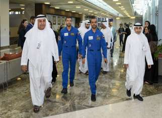 Visit of the Emirati astronauts to UAEU