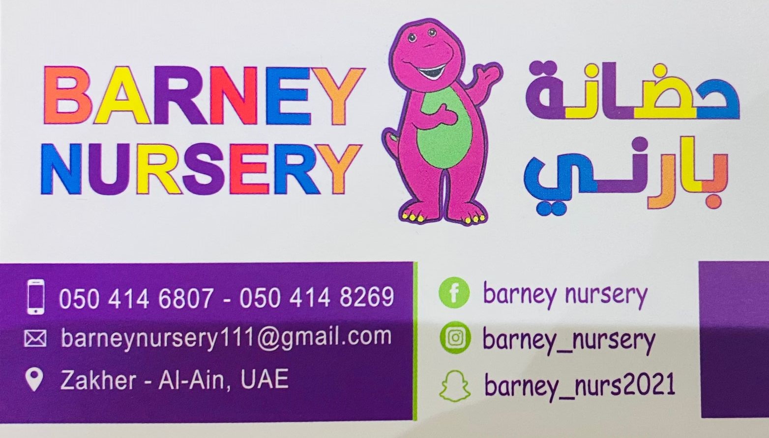 BARNEY NURSERY